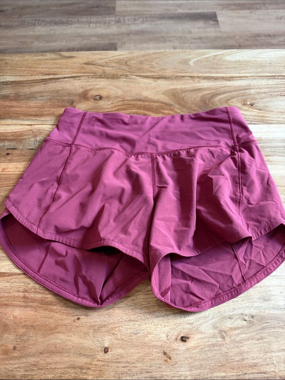 Women's maroon lululemon Athletic Shorts